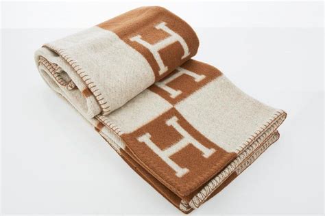 hermes avalon blanket camel|hermes throw blanket.